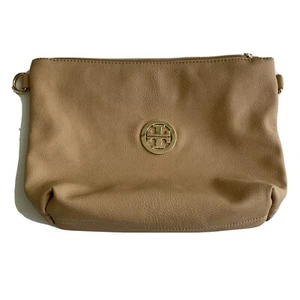 Tory Burch Tan Pebbled Leather Bag EUC - Picture 1 of 6