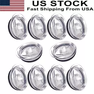 10Pack 20 oz Skinny Tumbler Replacement Lids Plastic Splash Covers tops for 20 - Picture 1 of 6