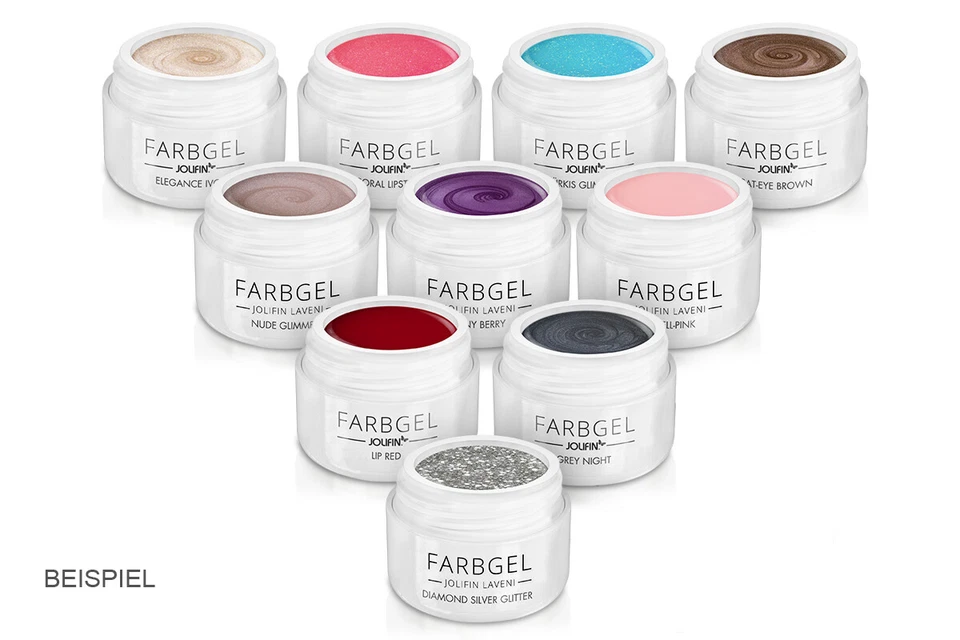 10x5ml  Jolifin Farbgel, Surprise Set, NEU & Versiegelt, Zufällig ausgewählt - Bild 1 von 1