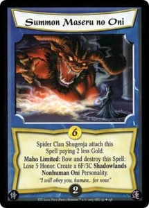 L5R CCG TTT The Truest Test Summon Maseru no Oni - Picture 1 of 1