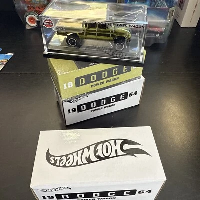 Dodge Power Wagon 1964 exclusivo de Redline Club Hot Wheels RLC 2024 sellado Foto 1 de 4