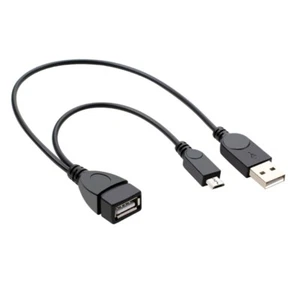 USB Female to MicroUSB Male/USB OTG Cable Compatible for Various Host Devices - Afbeelding 1 van 8