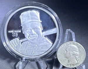 Frank Thomas Highland Mint 1.5 Troy Oz Fine Silver Elite Medallion #0405 of 2500 - Picture 1 of 4