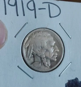1919-D BUFFALO NICKEL - Picture 1 of 9
