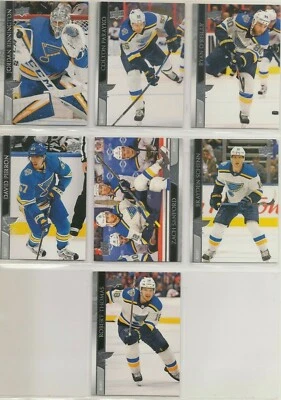 ST. LOUIS BLUES ~ 2020-21 Upper Deck Series 1 Team Set ~ 7 Hockey Cards ~ SCHENN - Image 1 of 2
