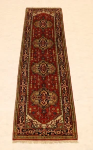 2'8" x 10'2" piedi Serapi tintura vegetale annodata a mano autentico runner tradizionale - Foto 1 di 8