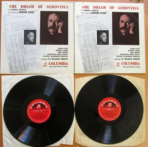 33CX 1247-8 Elgar The Dream Of Gerontius Sir Malcolm Sargent 2xLP EXCELLENT Mono - Picture 1 of 8