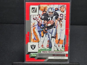 2022 Donruss BO JACKSON RED PRESS PROOF #289 Los Angeles Raiders - Picture 1 of 1