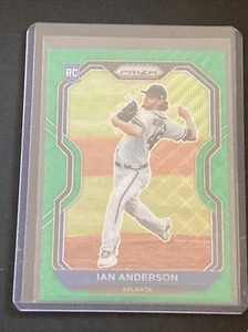 2021 Panini Prizm Green Wave Prizm Ian Anderson #82 Rookie RC - Picture 1 of 2
