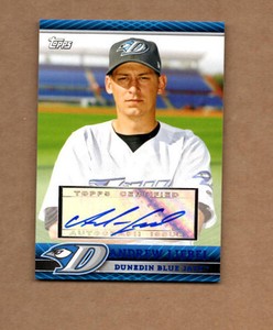 2010 Topps Pro Debut Prospect Autographs Blue #AL Andrew Liebel 071/199