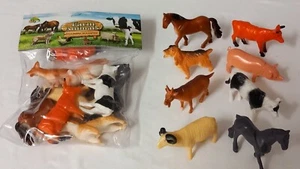 Vintage - 8 Bauernhoftiere / Farm - ca. 8 bis 10 cm groß 80/ 90er Jahre NEU - Bild 1 von 7