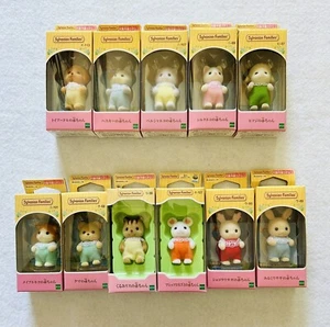 Sylvanian Families Baby Doll Set Lot of 11 Husky Persian Cat Calico Critters - Picture 1 of 13