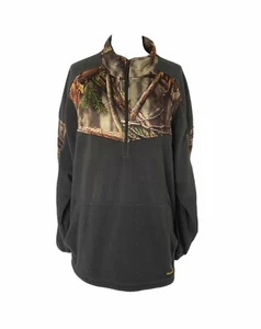 Huntsworth Herren XXL Fleece Sweatshirt Jacke Grau und Camouflage Half Zip Pullover - Bild 1 von 6
