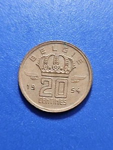 1954  Belgium 20 Centimes (KM.#147) - Picture 1 of 2
