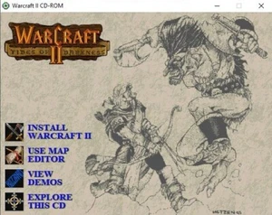 WarCraft II: Tides of Darkness MS DOS CD ROM (PC, 1995) DISC ONLY Blizzard Ent. - Picture 1 of 3