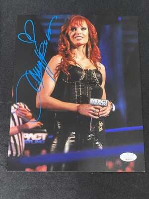 Foto firmada automáticamente por Christy Hemme NWA WWE Diva Lucha Playboy 8x10 certificado de autenticidad JSA Foto 1 de 4