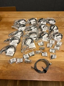 Lot of 15 x Tryten Keyed Laptop Lock MK 308110 with Screw On Cable Lock Anchors - Afbeelding 1 van 5