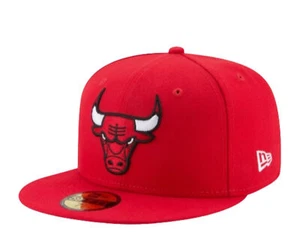 New Era 59Fifty NBA Chicago Bulls Red Fitted Hat 70343295 - Bild 1 von 1