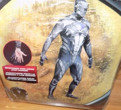 Hombre Talla XXL 50-52 Power Rangers Negro Ranger Halloween Disfraz Body Nuevo  Foto 1 de 4