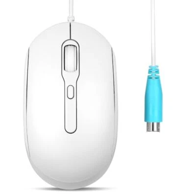 PERIMICE-222PW Wired PS/2 Optical Mouse - Long 5.9 Ft Cable - Optical 1200/16... - Image 1 of 4