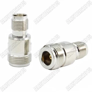2x N-Type Female Jack to TNC Jack Straight Coax Adapter Connector For WIFI WLAN - Picture 1 of 6