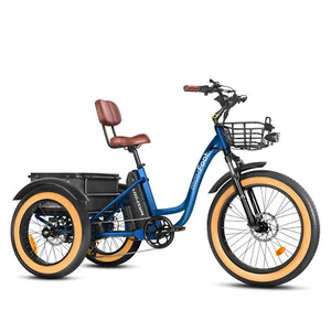 Maxfoot Electric Trike Adult 85MI E-Tricycle 750W 20AH 48V 3 Wheel E-Trike PAS - Picture 1 of 12