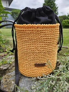 Handmade Tasche, Gehäkelt, Zylindertasche, Eimertasche, Geschenk - Bild 1 von 2