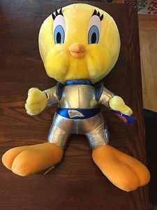Tweety Vogel 20 Zoll seltener silberner Plüschanzug Looney Tunes Warner Bro 1998 - Bild 1 von 3