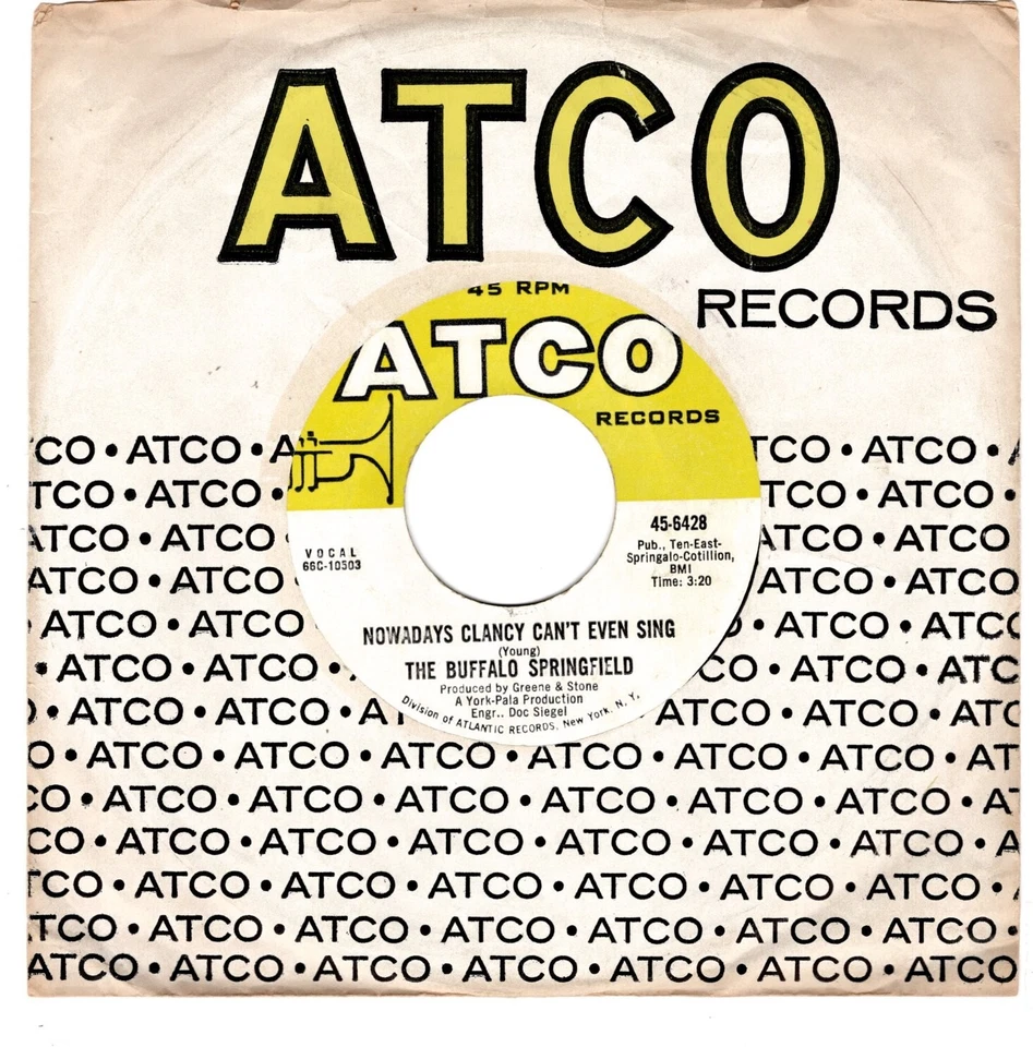 Buffalo Springfield-Nowadays Clancy Can't Even Sing (VG+)   hard of find single - Image 1 of 1