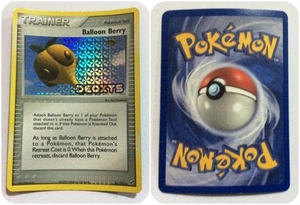 POKEMON CARTA OLOGRAFICA FOIL BALLOON BERRY ENGLISH VERSION 84/107 EX DEOXYS - Picture 1 of 1
