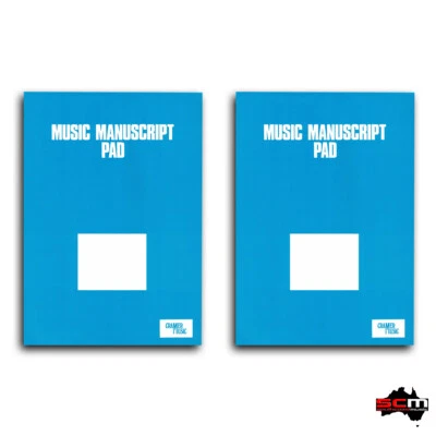 2 x manuscript Pads 50 Double Sided Sheets 100 Pages 12 Staves per page Tear off - Image 1 of 3