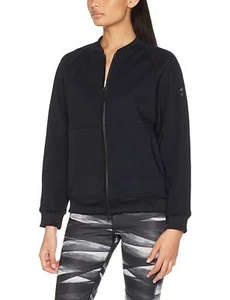 adidas Originals Icon Bomber Jacket New Womens Full Zip Black Coat - RRP £119.99 - Picture 1 of 7