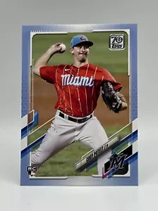 2021 Topps Update CODY POTEET RC Fathers Day Blue /50 #US108 Marlins - Picture 1 of 2
