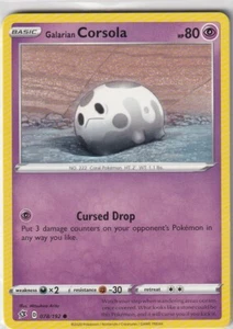 Pokemon Card SWSH02 Clash The Rebels No. 78/192 Galarian Corsola English - Picture 1 of 1