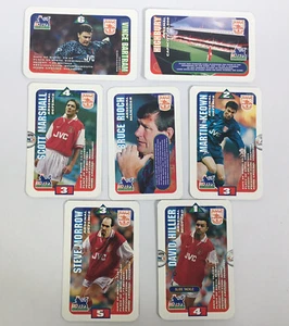 1996 Arsenal 7 Subbuteo Squads Cards Premier League inc Stadium & Manager tarjeta - Imagen 1 de 10