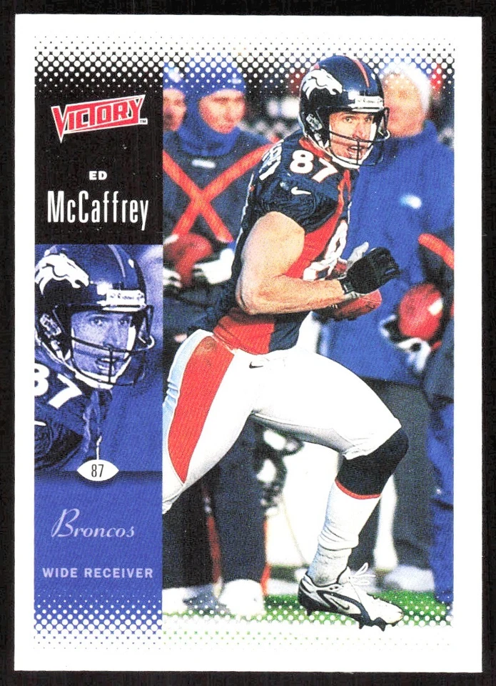 2000 2673C Upper Deck Victory Ed McCaffrey Denver Broncos #63 - Image 1 of 2