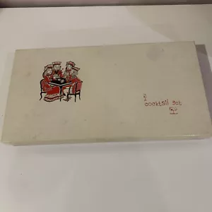 Juego de cócteles de colección años 60 England Freund Mayer Co. posavasos, servilletas, partidos, recuento - Imagen 1 de 20