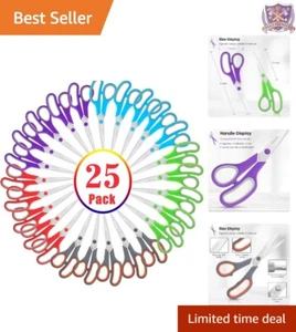 Multipurpose Scissors Stainless Steel 8" Sharp 25-Pack Comfort-Grip Ideal For... - Picture 1 of 9