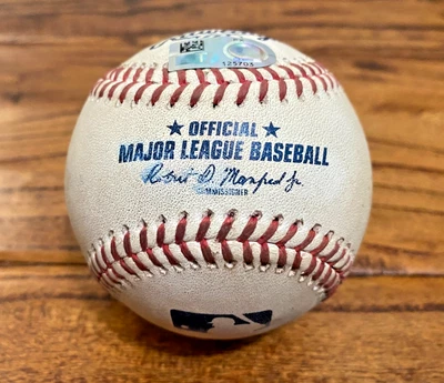 Luis Guillorme Diamondbacks Game Used RBI SAC FLY Baseball 9/8/2024 v Astros Hit - Image 1 of 4