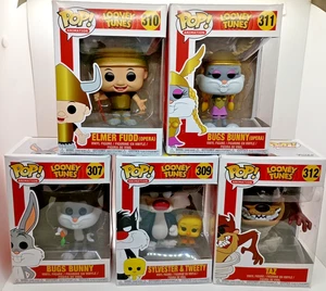 Funko Pop! Looney Tunes Menge 5 - 307 309 310 311 312 in Box EUC Bugs Taz Elmer - Bild 1 von 15