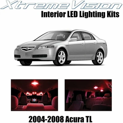 LED interior XtremeVision para Acura TL 2004-2008 (14 PIEZAS) rojo Foto 1 de 4