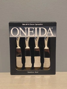 Oneida Käse Werkzeug Set Serviermesser Streuer 4 Stück Besteck Edelstahl NEU - Bild 1 von 3