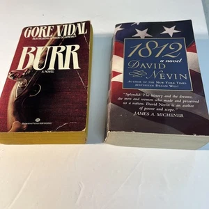 Lot Of Two Historical Paperbacks Burr By Gore Vidal & 1812 By David Nevin - Picture 1 of 8