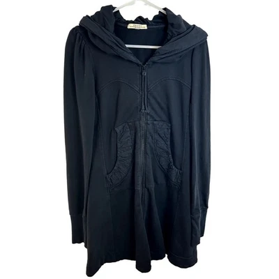 Prairie Underground Long Cloak Hoodie Black Womens Size Small EUC  - Image 1 of 4