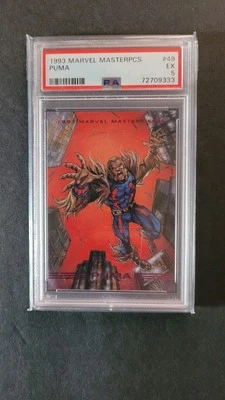 Tarjeta Puma Marvel Masterpieces 5A16 1993 PSA 5 Foto 1 de 2