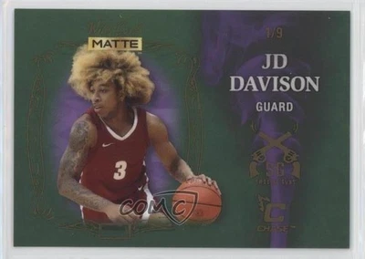 2022 Wild Card Matte Draft Smoking Gun Chase Green - Purple Smoke /9 JD Davison - Image 1 of 2