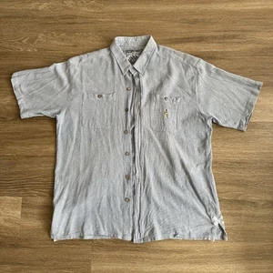 Pussers West Indies Tropic Weave Button Shirt Blau Herren XXL - Bild 1 von 17