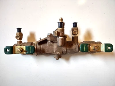 Watts LF009M3-QT 3/4" Reduced Pressure Zone Backflow Preventer Bronze 009-M3-QT - Image 1 of 4