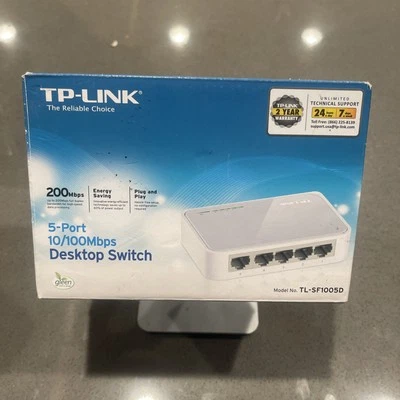 TP-LINK TL-SF1005D 5-Port 10/100Mbps Desktop Ethernet Switch - BRAND NEW - Image 1 of 3