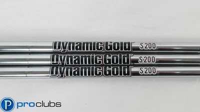 3pc NEW TRUE TEMPER DYNAMIC GOLD S200 STIFF FLEX STEEL WEDGE SHAFTS .355 #404577 - Image 1 of 3